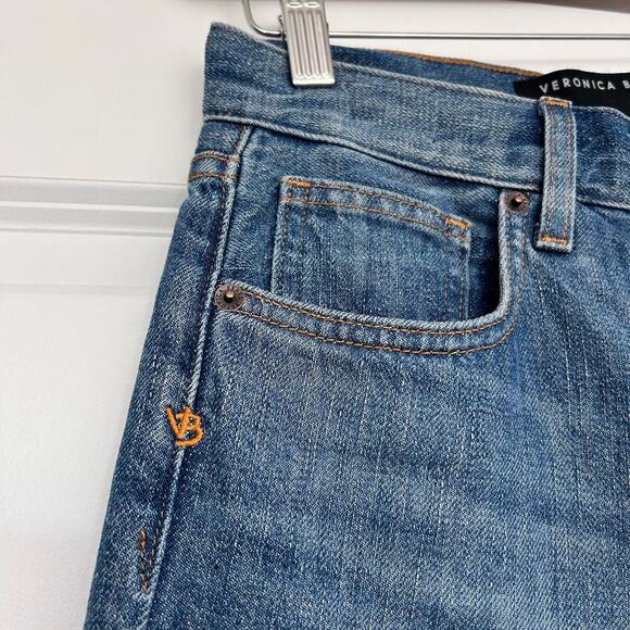 Veronica Beard Blake Classic Straight High Rise Denim in Keystone Wash Size 26 - Picture 11 of 13